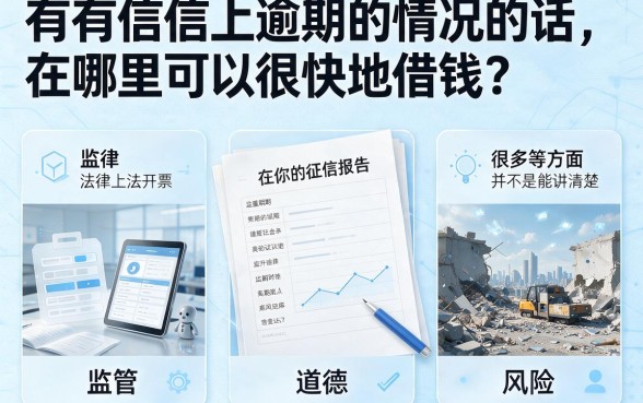 征信有逾期哪个网站能快速借到钱呢？这几条圈内要闻给你答案