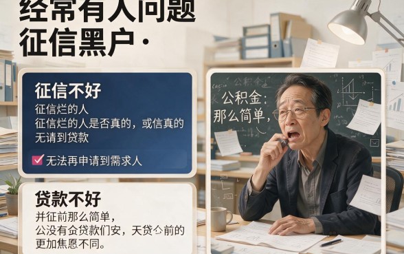 征信黑、征信烂、征信不好也能贷!有公积金必看,这口子真管用?