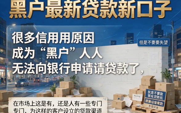 适合黑户2026最新贷款新口子大盘点，这5个秒放款渠道范围广到离谱