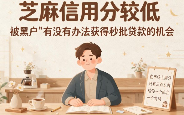 芝麻信用分300黑户秒批贷款速看！2026必存五大借钱2000平台