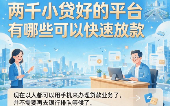 急需两千小贷？什么平台好下款速看这五个！黑户借款到账一半也能批