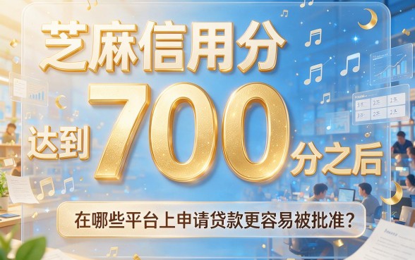 芝麻分700必看！2026年这5个口子好下款，最高可借50000