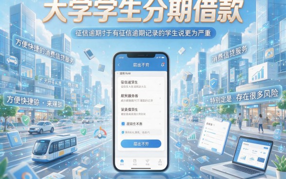 征信有逾期也能过?这5个大学生分期借钱软件真的靠谱吗(附避坑指南)