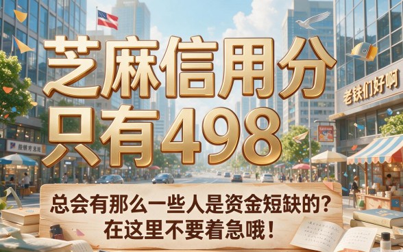芝麻信用分498借钱平台精选:2026零基础速贷必看,五个稳下40000的口子