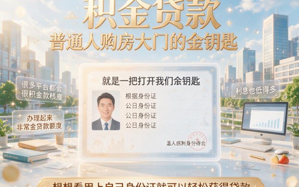 2026凭身份证公积金贷款额度全解析,附5个秒批6000元借款口子