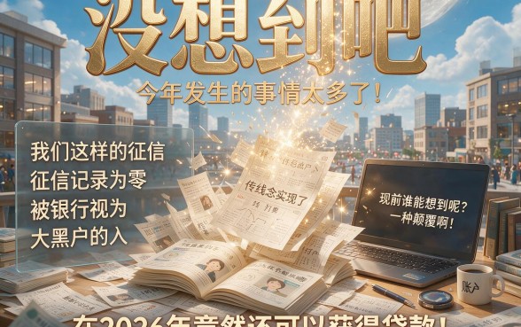 2026年内部曝光！超级大黑户给我下款了2026，这几家对征信要求不高的网贷APP，黑户也能下款2000！
