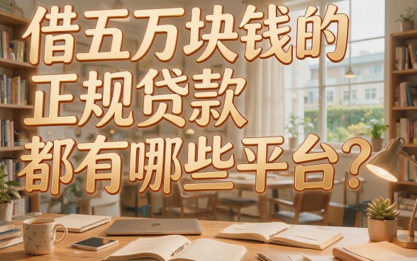 2026最新盘点：借50000的贷款正规平台有哪些？这5个网贷软件高效又便捷