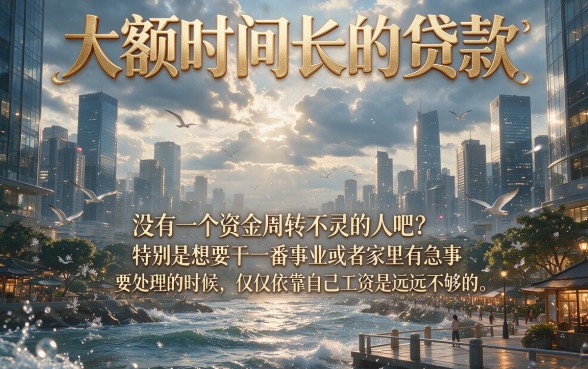 2026年急需大额时间长的贷款？这5个借款周期长的正规口子请收好！