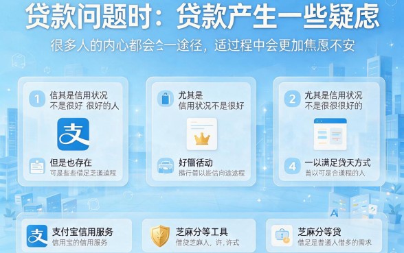 适合黑户芝麻信用分低，支付宝上这些贷款平台到底怎么样？2026速上车