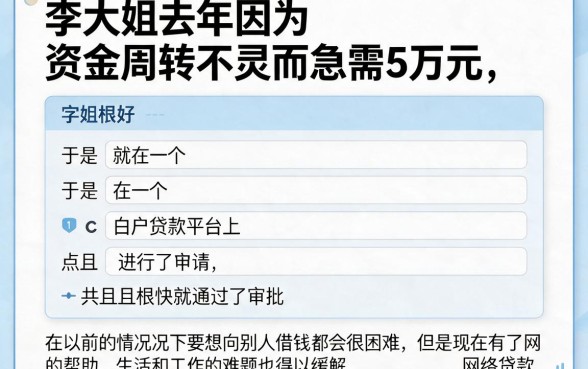 2026白户贷款平台哪个好下款？实测5个借款网贷口子秒批到账