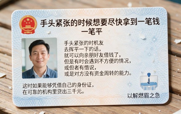 身份证借钱人人3000怎么借？这5个平台征信要求不高，4000也能轻松下款