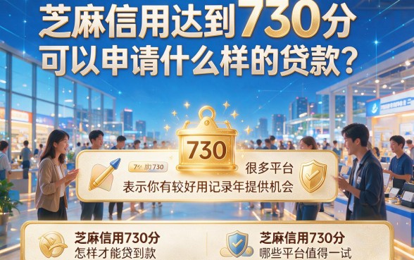 芝麻信用730分怎么贷款？这5个正规口子轻松借到20000元