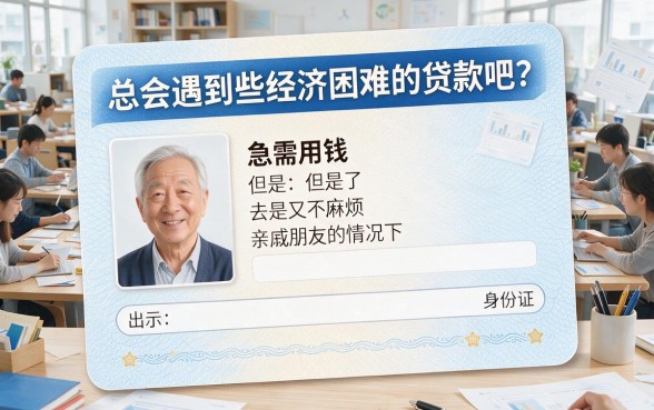 什么软件凭身份证可以借款？这5个门槛超低平台秒批下款