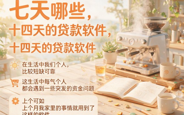 七天十四天贷款软件良心推荐！这5个平台服务贴心，应急周转首选！