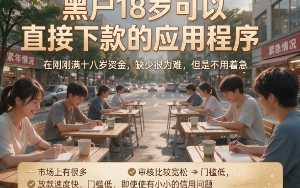 黑户18岁直接下款的app精选！2026到账快的5个贷款软件速览