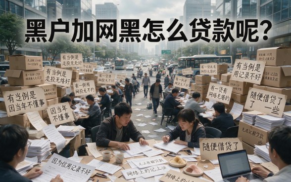 黑户加网黑怎样贷款？这几种方法你一定要知道！