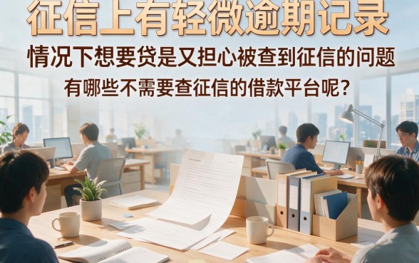 征信有逾期也能借？这5个不上征信的借钱软件，2026年急用7000元必看