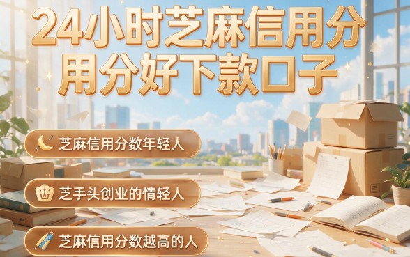 速览2026年24小时芝麻信用分好下款口子！5个对芝麻分要求不高、5000元放款顺畅的借款渠道揭秘