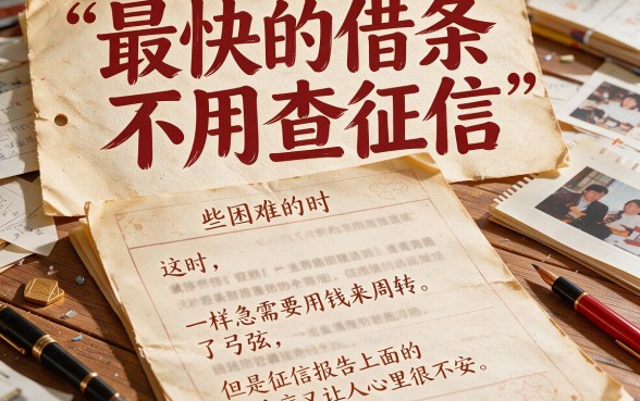 急需用钱不求人！这5个最快借钱方法不查征信，3000借款无视征信的口子深度测评