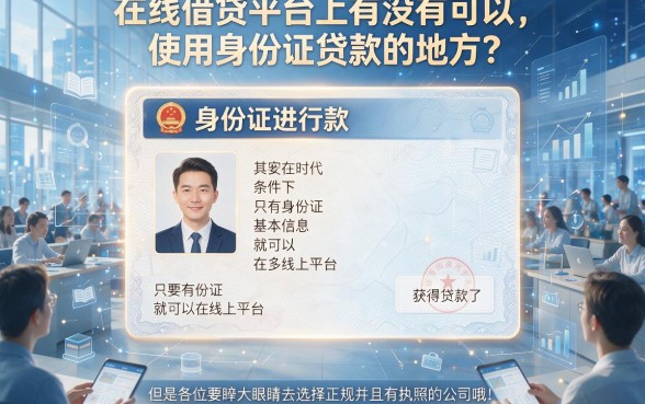 2026凭身份证贷款的网站有哪些？这5个口子最高可借20000