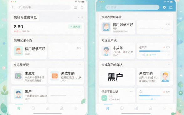 黑户不是未成年可以借款的软件大盘点！2026真实数据总结5个对黑户要求不高、3000元秒过的下款渠道