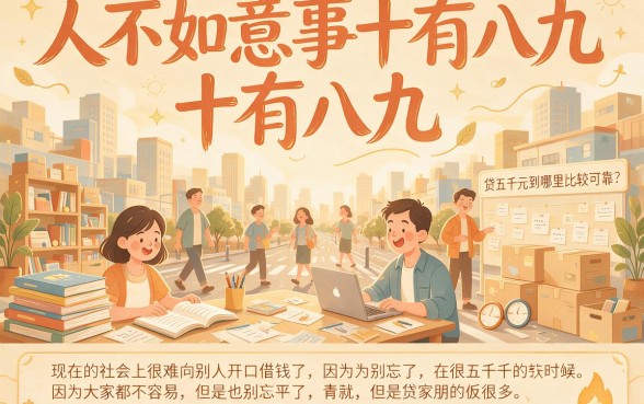急需5000元周转？2026真实案例亲测这5个网贷平台，贷五千元去哪里贷都稳下！