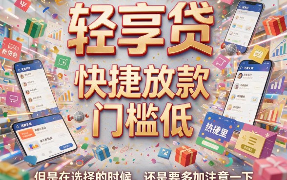 轻享贷类借款平台大盘点：5个正规低门槛渠道，告别频繁申请网贷的烦恼