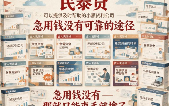 无视黑白户，2026必下款的类似民泰贷一样的借钱口子！这5个短期周转神器秒到账