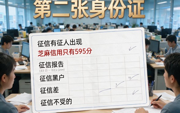 芝麻595分也能贷！征信黑、征信不好、征信烂必看这5个1000元借款口子
