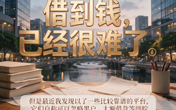 无视黑白大额借款50000，这5个靠谱软件值得选择