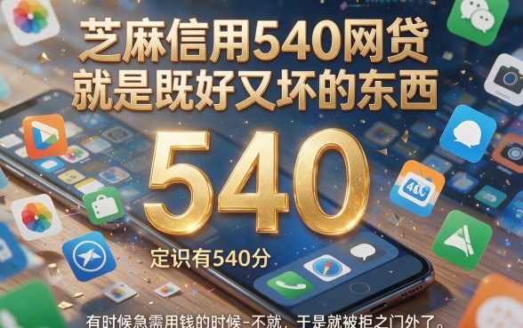 芝麻信用540也能贷！2026年这5个网贷平台审核超快