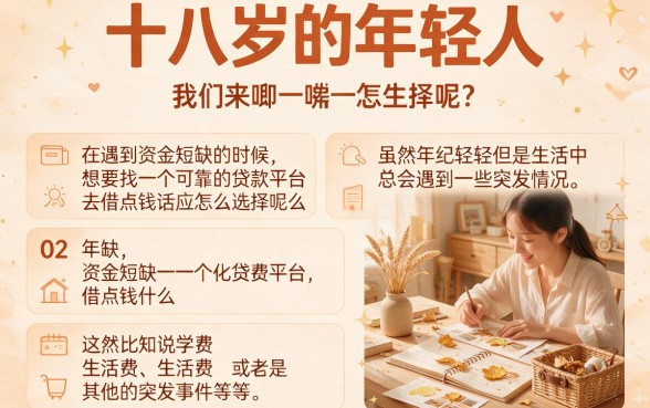 18岁能申请的小额贷款有哪些？这5个正规平台稳妥靠谱，速看！