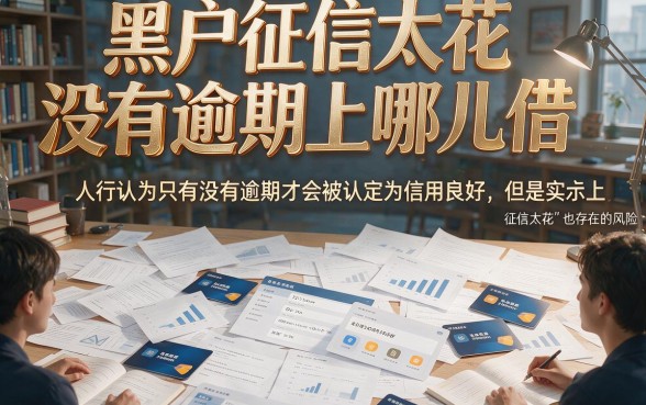 黑户征信太花但没逾期？2026年急用钱必看借款渠道精选