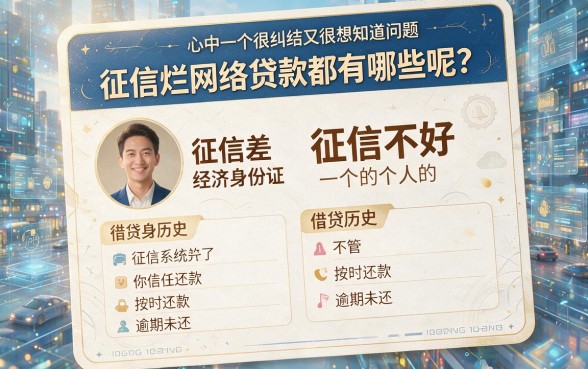 征信黑、征信不好、征信烂也能借？2026年门槛低的网贷口子大盘点！