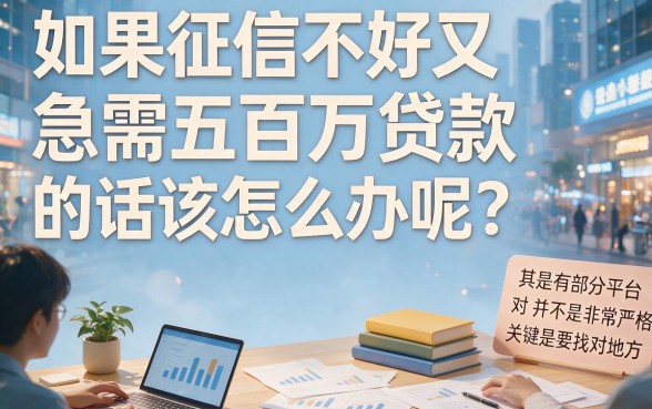 征信不好急求50万贷款怎么办？这几个平台还能借3000应急