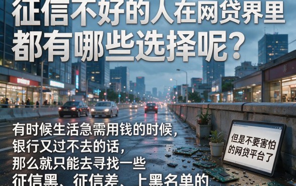 征信黑、征信烂、上黑名单必看！这5个网贷平台，征信差也能借30000
