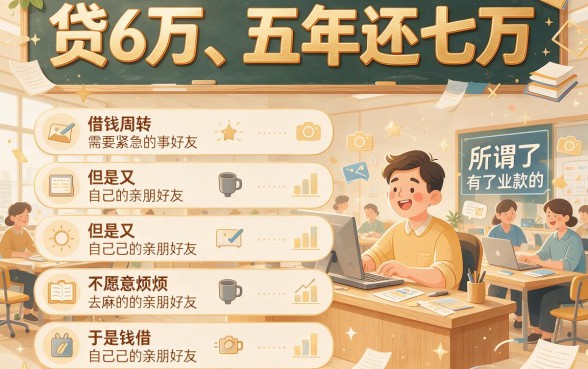 年息低至惊人！贷6万5年还7万，2026年这5个借2000起批的贷款口子赶紧收藏