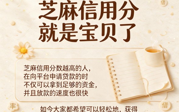 芝麻信用分高放款快！2026年这五个口子轻松借3000，实用又便捷