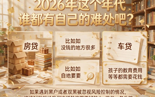 2026无视风控必下款!这5个双黑口子全面汇总,黑户抓紧冲