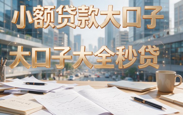 2026必藏！5个小额贷款大口子大全秒贷APP，3000元极速到账容易批