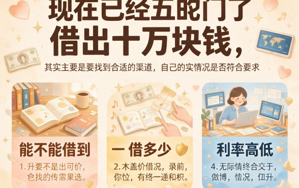 2026年前人亲测：怎么能借到10万块钱呢？这五个软件轻松下款50000！