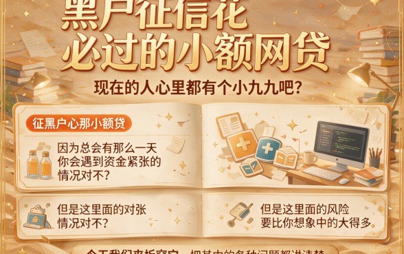黑户征信花也能过?这些必下款的小额网贷靠谱保障全揭秘