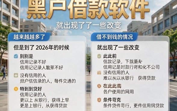 2026年黑户借款软件实测盘点，这几款太给力了！