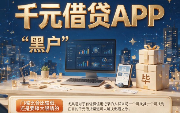 黑户专属！2026已核实：这5个1000元借款APP口子，黑户也能秒下3500