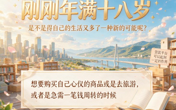刚满18可以贷款的平台有哪些?4月这5个正规口子,还能借3000