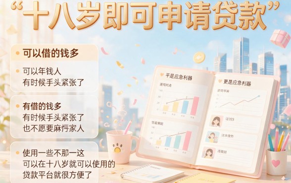18岁这5个贷款平台审核快至1分钟，10000元立即到账