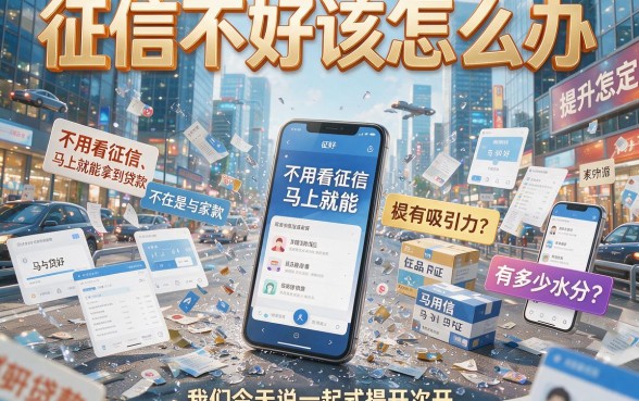 征信黑了烂了也能秒批？2026不看征信的贷款app最新实测来了