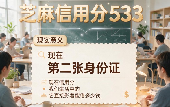 芝麻信用分533能贷款吗?这5个良心口子诚意推荐,缺钱速看!