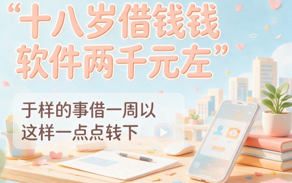 18岁急用2000左右？这5个借钱软件亲测靠谱