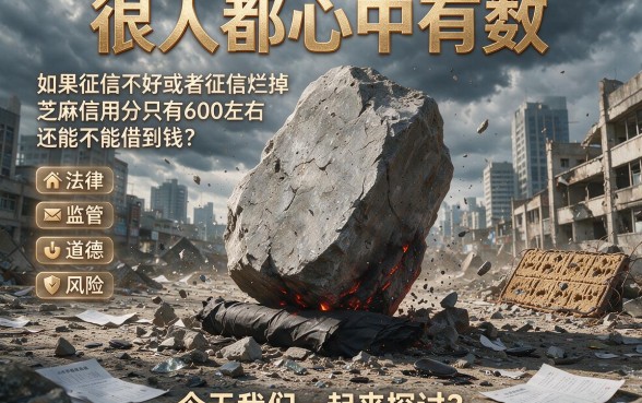 征信黑、不好、烂了也能借?芝麻信用分600秒下款,2026年还靠谱吗?